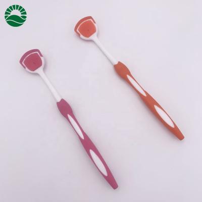 China Clean Tongue Good Quality Plastic Tongue Cleaner For Adult for sale