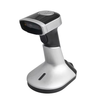 China Handheld Barcode Scanner 1D Qr Code mit Ladestand USB Wireless Bluetooth Barcode Reader zu verkaufen