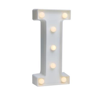 China New Trend PVC Alphabet Light Letter INDOOR Sign For Party Wall Decorative Led Battery Operated Letter Lights for sale