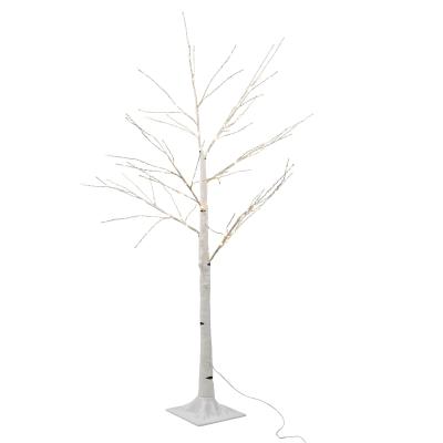 China Christmas INDOOR Decor 120cm Warm White Branches Led Copper Wire Artificial Twig Birch Trunk Tree Light for sale