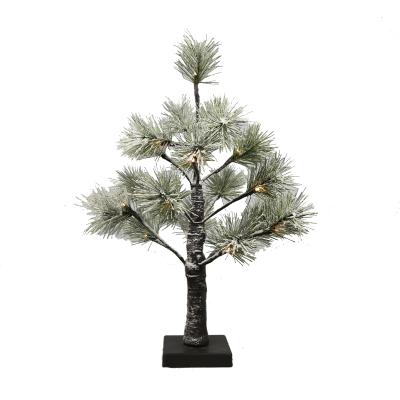 China 50cm Pine Tree Light 50cm Battery Operated Christmas Decoration Birch Twig Simulation Pine Needle Branch Tree Lights for sale