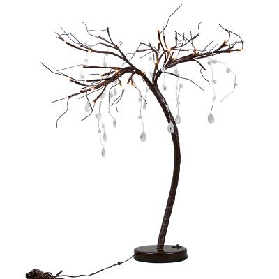 China 50CM Normal 48L Tree Lights 50cm Festival Christmas Decoration Willow Tree Light Artificial Warm White Table Lamps for sale