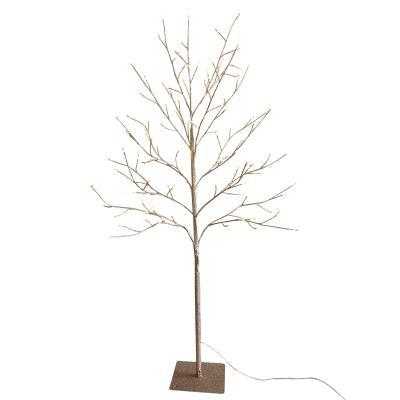 China Tree Light 120cm Twig Birch Power Adapter Outdoor Artificial Large Branch Crystal Gold Tree Light for sale