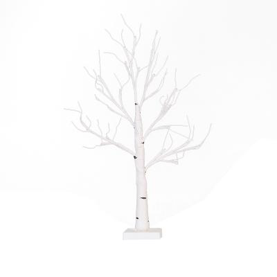 China Warm white simulation tree branch 60cm indoor outdoor christmas table room white decoration battery cable artificial branch tree light for sale