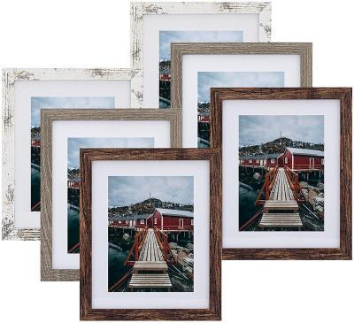 China Wall or tabletop Factory Offer Vertical and Horizontal Rustic Home & Office Decor Rustic Picture Frames for sale