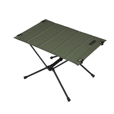 China Modern a378  Portable Camping Fabric Folding Table Multifunctional Outdoor Aluminum Alloy Picnic Tactical Table Lightweight Table for sale