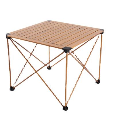 China Null Picnic Rolling Up Metal Folding Tables Light Aluminium Camping Folding Table Portable Foldable Camp Mini Suitcase Table For Camp for sale