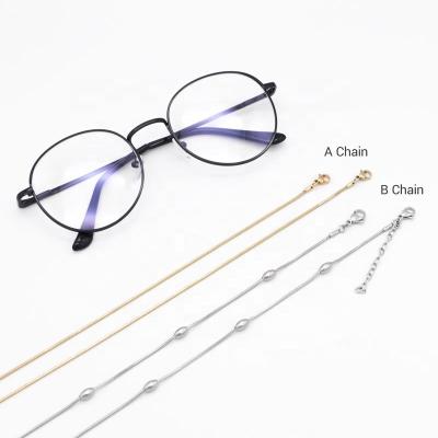 China Custom Gold Snake Eye Glasses Chains Sunglasses Wholesale Lanyard Chains GL002 Stainless Steel Necklace Facemask Holder Strap Goggles for sale