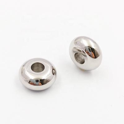 China Custom DIY Beaded Spacer DIY Jewelry Accessories 12mm Metal Unique Beads Steel Accessories For Bracelet Necklace Jewelry Making for sale