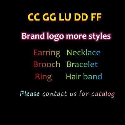 China FASHIONABLE fashion high quality cc designer earrings brass material jewelry letter G C necklace bracelet earring brands brands for sale