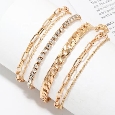 China Wholesale Gold Nickel Free Lead Free Jewelry Stainless Steel Anklet Fashion Jewelry Chains Bracelet Chain for sale