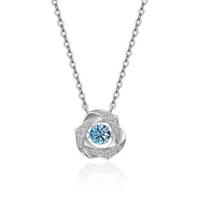 China Fashion Vintage Christmas Love Heart Necklace Crystal Diamond Pendant Jewelry for sale