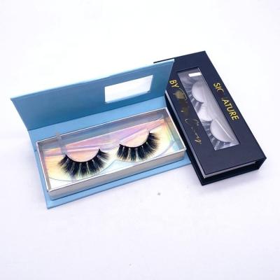 China Recycled Materials Wholesale Eyelash Brush Strip Lashes Stick Real Mink Fur Eyelashes With Custom Case for sale