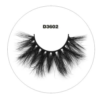 China Wholesale 5D Long Natural Mink Lashes 25mm Real Siberian Mink Lashes for sale