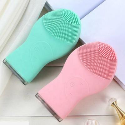 China Acne Treatment Silicone Face Brush Waterproof Electric Vibrating Cleansing Facial Cleanser for sale