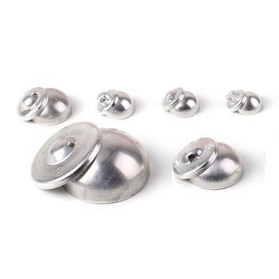 China Dry Cleaning Mushroom Hat Cloth Cloth Covered Component Aluminum Bottom Buckle Buttons Sofa, Headwear, Fake Eyes Accessories for sale