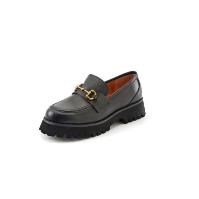 China Economical JK / Platform custom design jk leather womens thick unique vintage womens loafer shoes for sale