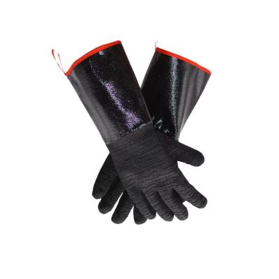 China 14 Inch Comfortable Gloves For BBQ High Temperature Resistant Avoid Steam Waterproof Extreme Heat Resistant Mitts for sale