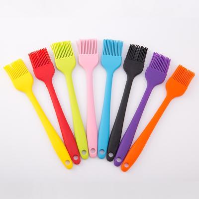 China Easily Cleaned Baking Dishwasher Silicone Basting Brush Food Grade Heat Resistant BBQ Pastry GRILL Brushes for Oil Butter Spreading for sale