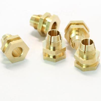 China Industrial Brass CNC Lathe Milling Machine Manufacturing Machining Processing Bushing Parts for sale