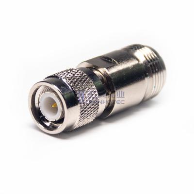 China RF Adapter 50 Ohm SMA QMA N Type RF Connector Jack Straight Coaxial Male F BNC To Female Nickel Plating Mount Hot Sale for sale