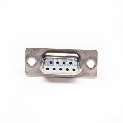 China Power DB9 Female Connector Male 9 Pin Plug Terminal White Rubber Core RS232 Serial for sale