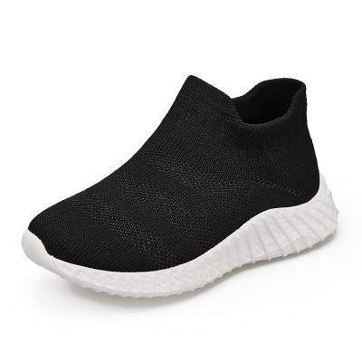 China Breathable Easy Slip On Sock Outdoor Sports Lightweight Flexible Running Shoes For Kids for sale