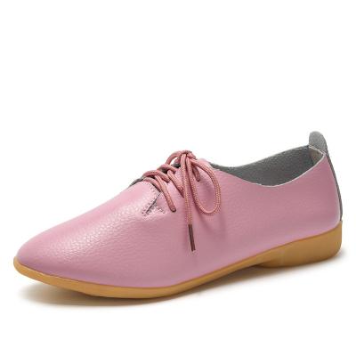 China New Flat Design Lace Up Soft Comfortable Non Slip Flexible Women Casual Loafer Shoes for sale