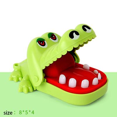 China Funny Tricky Finger Mini Toy Bite Finger Game Toy Crocodile Bite Plastic Glue Toys For Kids Family Party Interactive Birthday Gift for sale