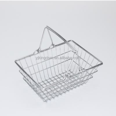 China Household / OEM 547-64 Mini Metal Wire Supermarket Storage Small Size Shopping Basket For Shopping for sale