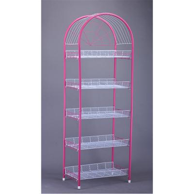 China New Design 550-75 Removable 5 Tier Metal Wire Kitchen Storage Rack Sustainable for sale