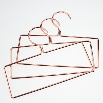 China Luxury 550-2RG Flat Mounted Copper Gold Metal Laundry Clothes Scarf Hanger for sale