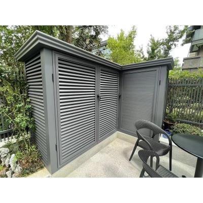 China European-modern Trade Assurance Metal Louvered Fence Panels Louvers Aluminum alloy equipment room for sale