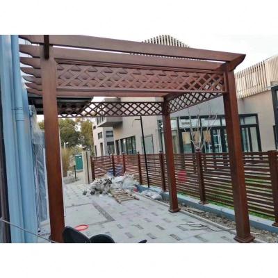 China Skillful Manufacture  Pergola En Outdoor Grape Open Gable Trellis Pergola Aluminium alloy porch frame 6063-T5aluminum of China for sale