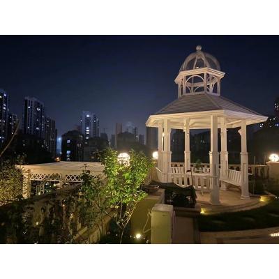 China All aluminum alloy pavilion Competitive Price High Quality Aluminum Pop Up Round Gazebo Outdoor Pergola Pavilion for sale