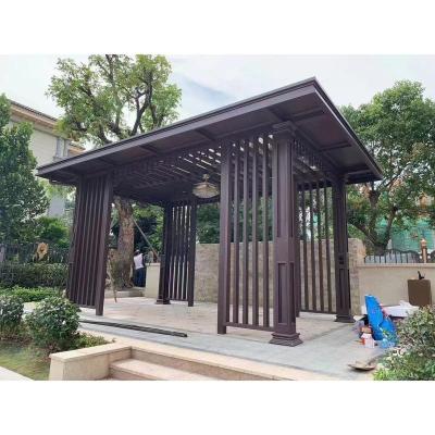 China All aluminum alloy pavilion Top Quality Chinese Garden Pavilion Aluminium Gazebo Outdoor aluminum alloy Pergola for sale