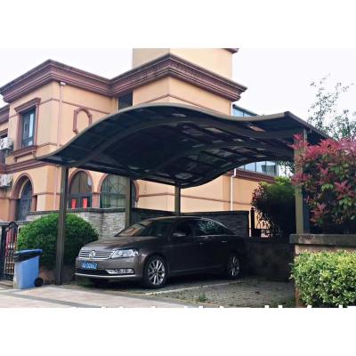 China Aluminum alloy and polycarbonate Manufacturer Supply Awning Carport Garage Canopy Tent Shelter Storage Aluminium alloy shed for sale