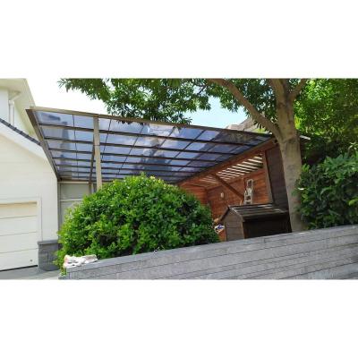 China Aluminum alloy and polycarbonate Factory Price Best Selling Prefab Lean  Beam Frame Metal Carport Aluminium alloy shed for sale