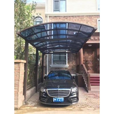 China Aluminum alloy and polycarbonate Factory Prices Prefab Cheap Garage Car Parking 10x20 Ft Carport Canopy Aluminium alloy shed for sale