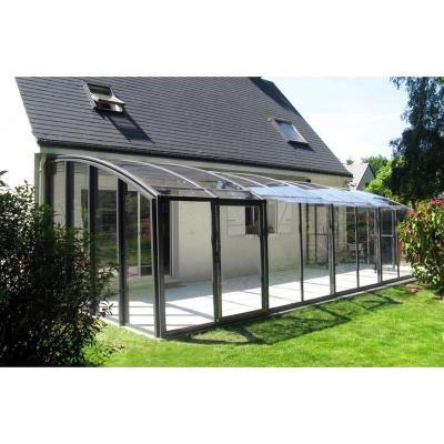 China European-modern Best Quality Prefab Competitive Price Luxury Glass Sunroom Greenhouse Aluminium Mobile Sunrooms Glass Houses for sale