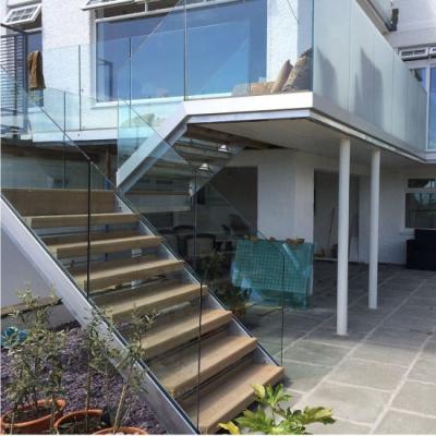 China Factory Price Traditional Aluminum U Channel Frameless Glass Railing For Balcony Balustrade for sale