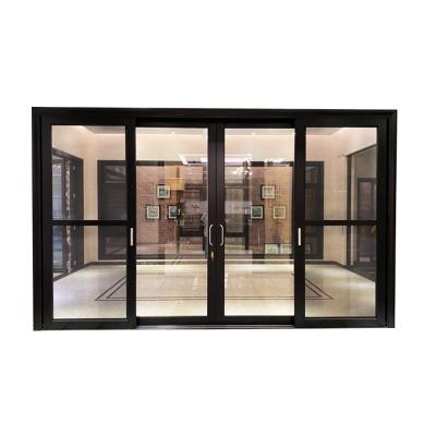 China High quality custom made aluminum durable waterproof windproof door simple design sliding door patio door for sale