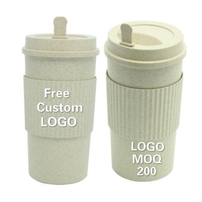 China Free Sample Viable Custom LOGO Eco Friendly Custom Printing Multicolor Bamboo Coffee Mug With Silicone Lid for sale