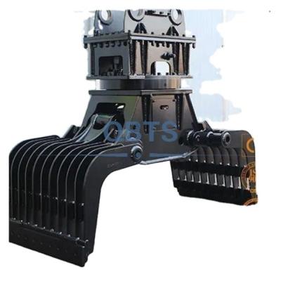 China Crawler Excavator Demolition Grapple Hydraulic Machines Multifunctional Scrapbook Grab Excavator Grapple Grab For Hyundai R455LC R260 R450 for sale