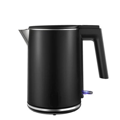 China 360 Wholesale Price 1.7l 1500w 304 Degree Stainless Steel Low Rotation Electric Kettle Single Mode Black Kettle for sale