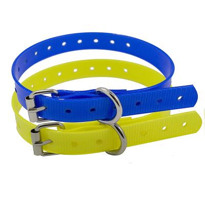 China NiBao Solid Color Viable Waterproof Plastic Dog Collar With TPU Coated Webbing for sale