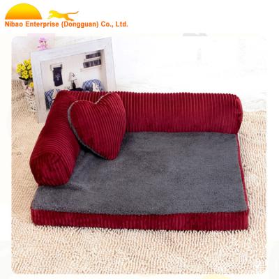 China Sustainable Luxury Comfy Sofa Extra Large Pet Bed For Dog Cushion Bed for sale