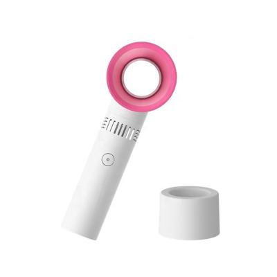 China Portable Handheld Cooling Bladeless Fan USB Mini Desktop Bladeless Fan Rechargeable Mini Eyelashes Dryer Fan OEM wholesale mini usb desktop fan 