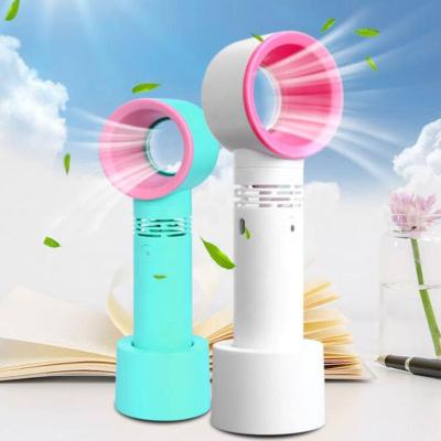 China Mini Eyelashes Dryer Fan Cooling Bladeless Fan Mini USB Desktop Fan Practical Handheld Portable USB Bladeless Fan for sale