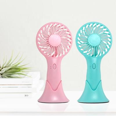 China Mini Desktop Fan 3 Speed ​​USB Personal Desk Table Fan With Low Portable Mini Hand Held Fan USB Rechargeable Battery Handheld Fan for sale